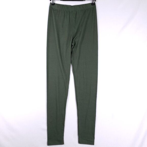 Moda Luxe Pants - Lush Moda Olive Green Stretch Leggings Womens Regular Yoga Athleisure Minimalist